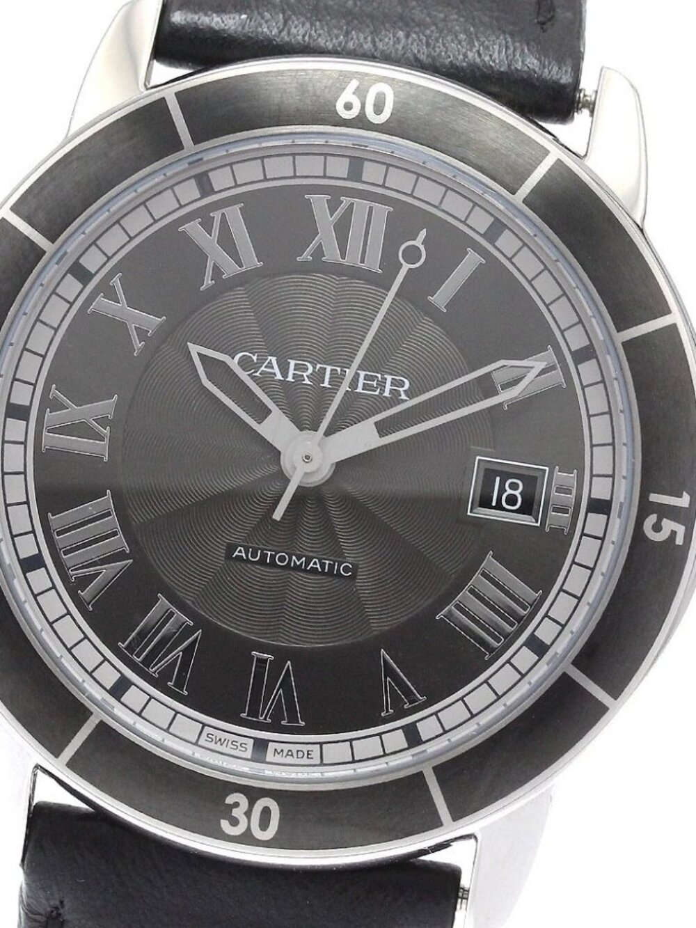 CARTIER Ronde Croisier de Cartier WSRN0003 Date gray Dial Automatic Men's_939216